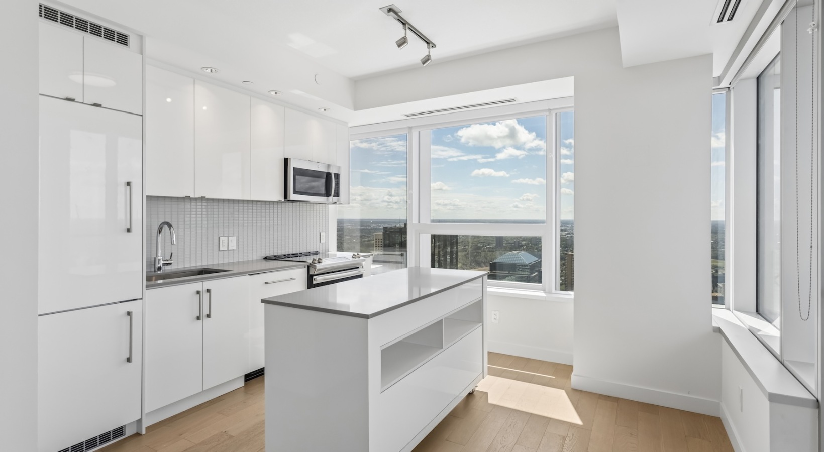 kitchen with ample counter-space and modern appliances